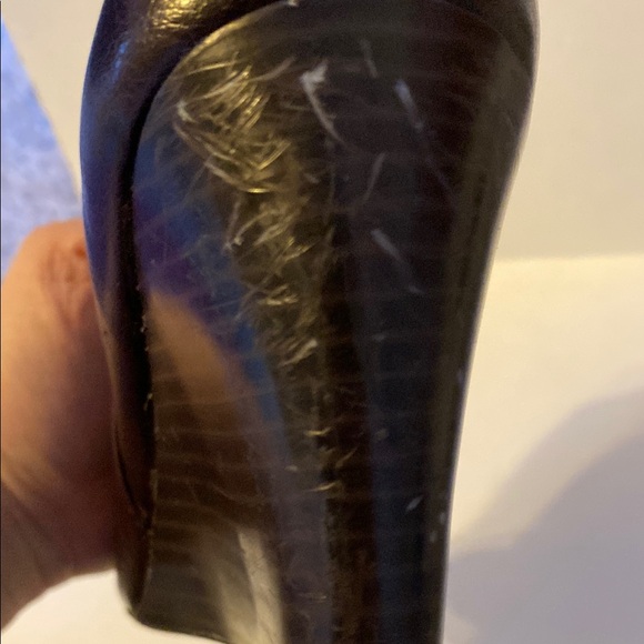 Franco Sarto Brown Leather Wedge Boots Size 7.5 - Picture 8 of 8